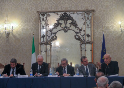 La Presidenza del Convegno e il Prof. Giovanni De Luna