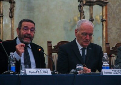 Prof. Paolo Pezzino, Presidente Istituto Nazionale Ferruccio Parri e Prof. Francesco Tessarolo V.Presidente Fondazione CVL